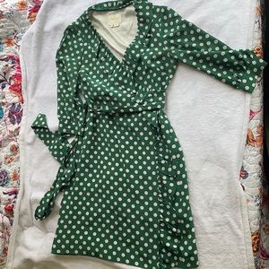 Kate Spade Polka Dot Wrap Dress